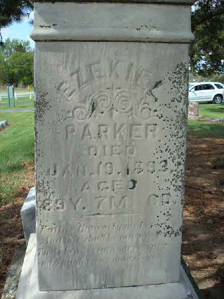 Ezekiel Parker tombstone